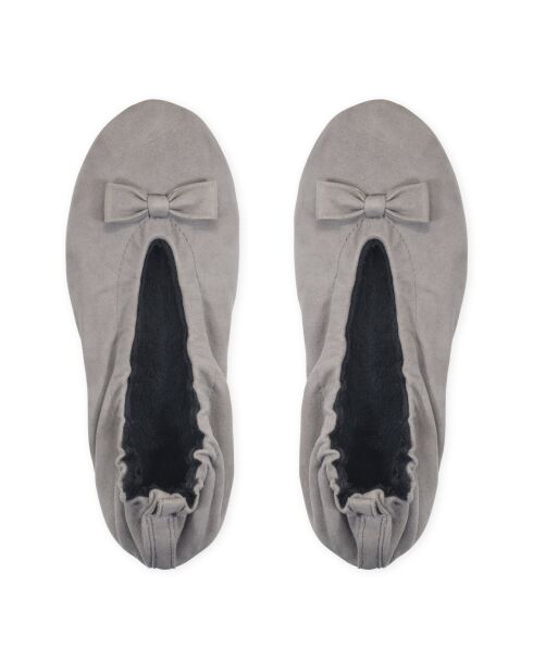 Ballerines en Cuir stone-Stone