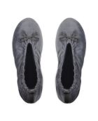 Ballerines petit noeud gris-Gris