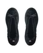 Ballerines en Velours petit noeud noires