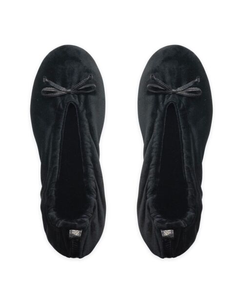 Ballerines petit noeud noir-Noir