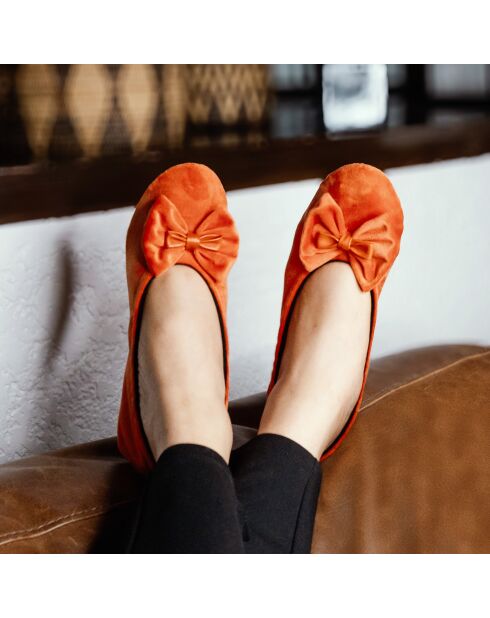Ballerines double noeud brique-Brique