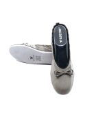 Ballerines en Velours petit noeud taupe