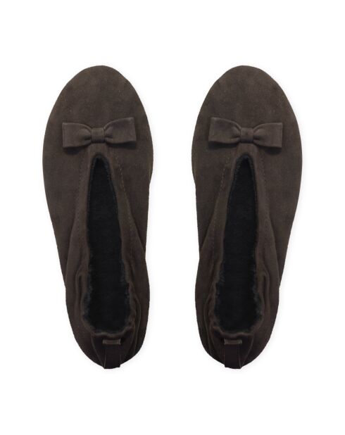 Ballerines en Cuir choco-Choco
