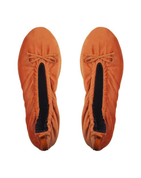 Ballerines petit noeud brique-Brique