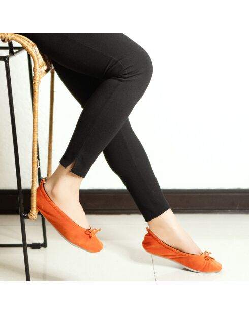 Ballerines petit noeud brique-Brique