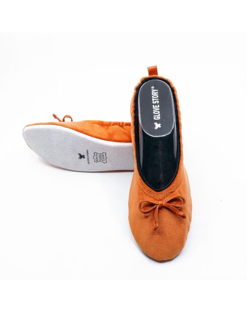 Ballerines petit noeud brique-Brique