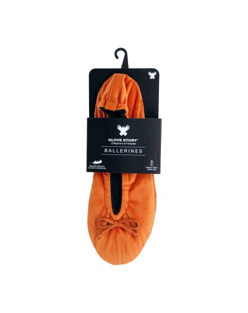 Ballerines petit noeud brique-Brique