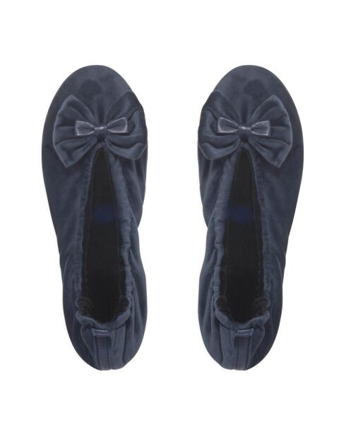 Ballerines double noeud deep blue-Deep Blue