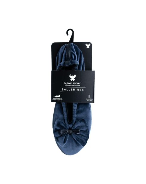 Ballerines double noeud deep blue-Deep Blue