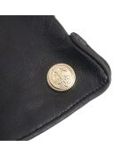 Gants cuir agneau-100% soie-Tactile-21524SN-noir