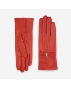 Gants cuir agneau-100% soie-21589SN-hot-red