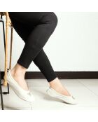 Ballerines en Velours petit noeud beiges