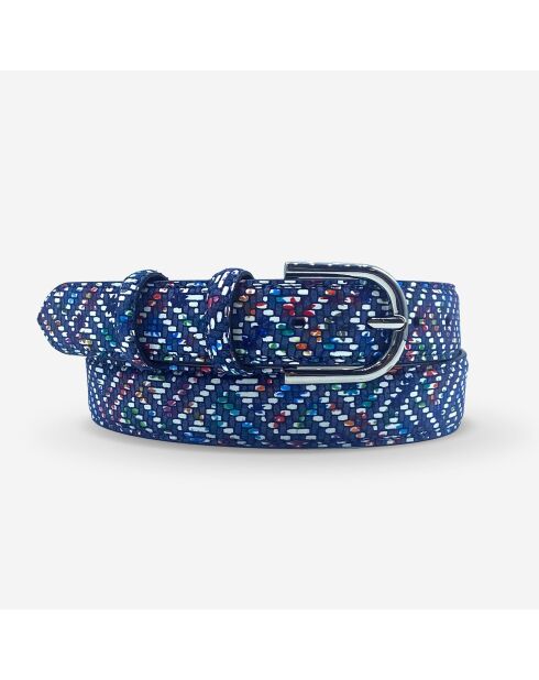 Ceinture femme en Cuir passants blue jean