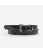 Ceinture en Cuir de vachette femme ctf028 grise