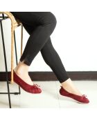 Ballerines petit noeud bordeaux-Bordeaux