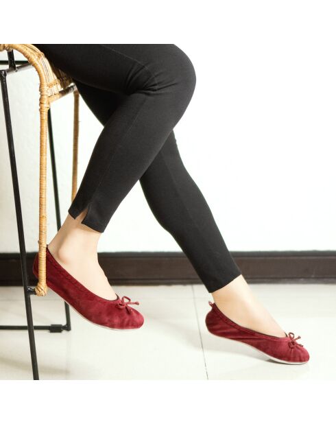 Ballerines petit noeud bordeaux-Bordeaux