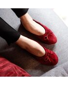 Ballerines petit noeud bordeaux-Bordeaux