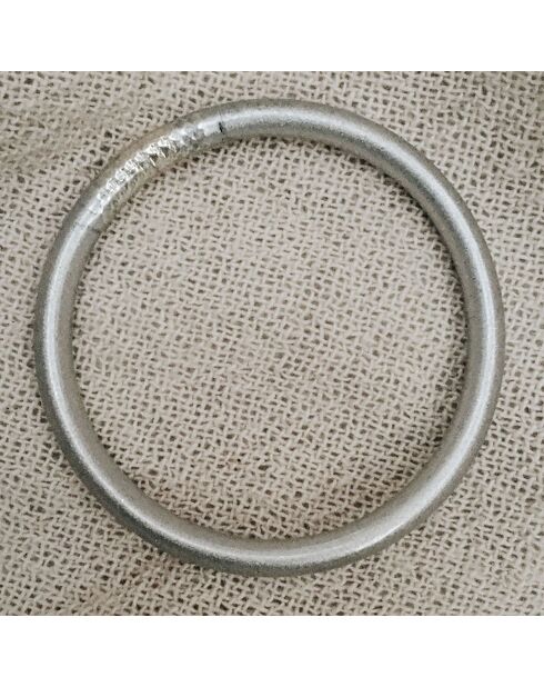 Bracelet Bouddhiste pour enfant argenté mat