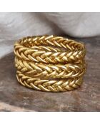 Bracelet Bouddhiste pour enfant Braid Epais doré