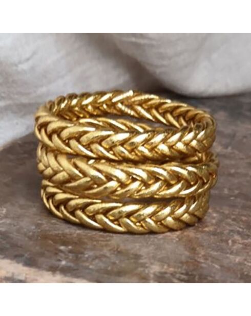 Bracelet Bouddhiste pour enfant Braid Epais doré