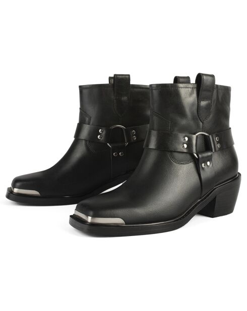 Boots en Cuir Common Ground noires
