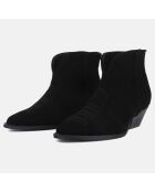 Bottines en Velours de Cuir Dancing In The Moonlight noires
