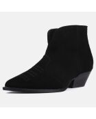Bottines en Velours de Cuir Dancing In The Moonlight noires