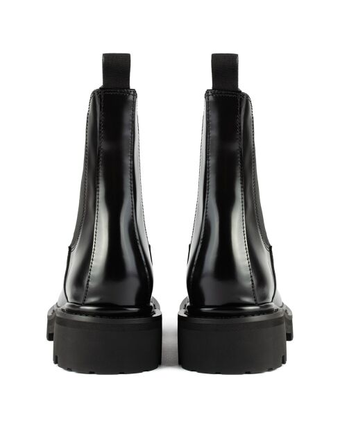 Chelsea Boots en Cuir Dark Wanderer noires