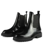 Chelsea Boots en Cuir Dark Wanderer noires