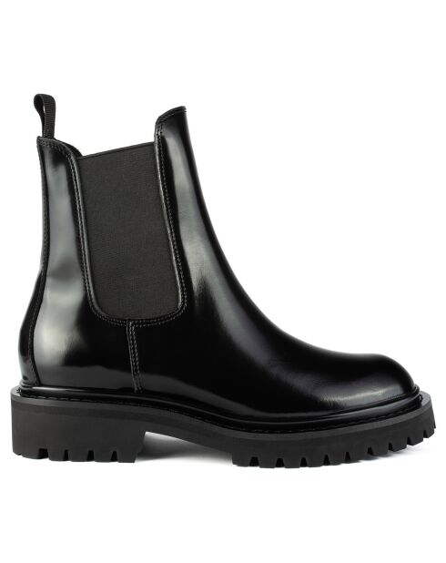 Chelsea Boots en Cuir Dark Wanderer noires