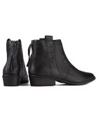Schwarze Flashback Lederstiefel