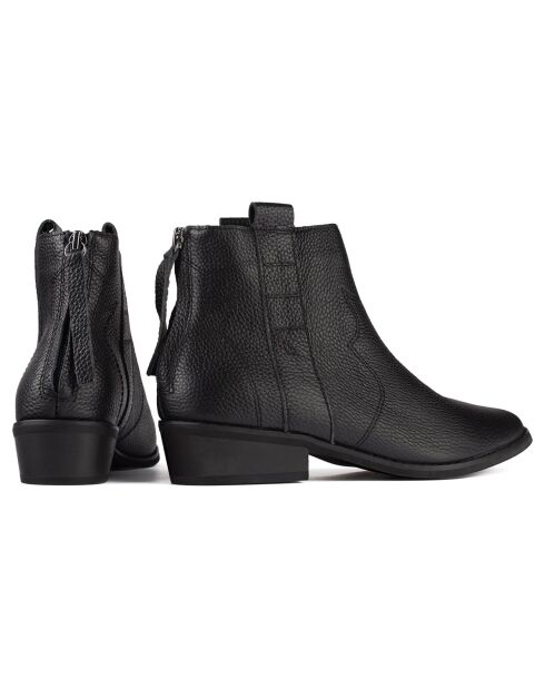 Schwarze Flashback Lederstiefel