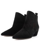 Bottines en Velours de Cuir Feel My Needs noires
