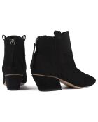 Bottines en Velours de Cuir Feel My Needs noires