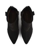 Bottines en Velours de Cuir Feel My Needs noires