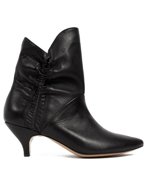 Bottines en Cuir Make Me Like You noires - Talon 6 cm