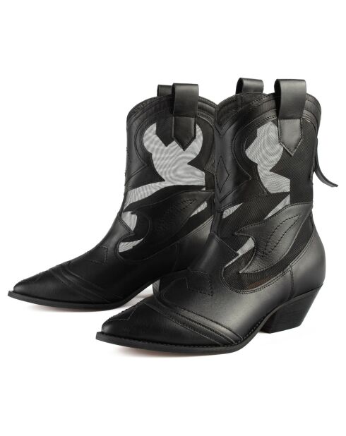 Bottines en Cuir Out Of Time noires