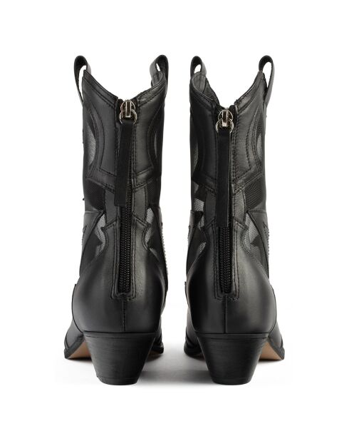 Bottines en Cuir Out Of Time noires