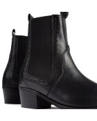 Bottines en Cuir Peacemaker noires - Talon 5 cm