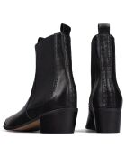 Bottines en Cuir Peacemaker noires - Talon 5 cm