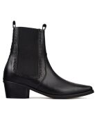 Bottines en Cuir Peacemaker noires - Talon 5 cm