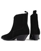 Bottines en Velours de Cuir Reckless Life noires - Talon 6.5 cm
