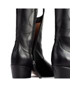 Bottines  en Cuir Something In The Way noires - Talon 5 cm