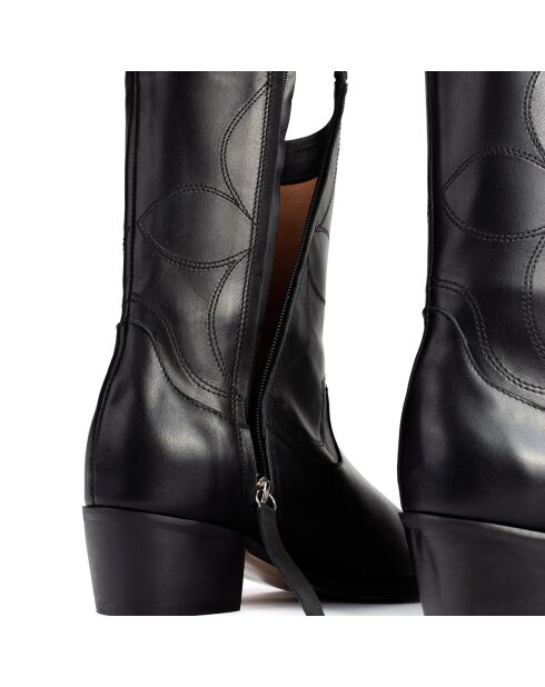 Bottines  en Cuir Something In The Way noires - Talon 5 cm