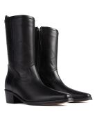 Bottines  en Cuir Something In The Way noires - Talon 5 cm