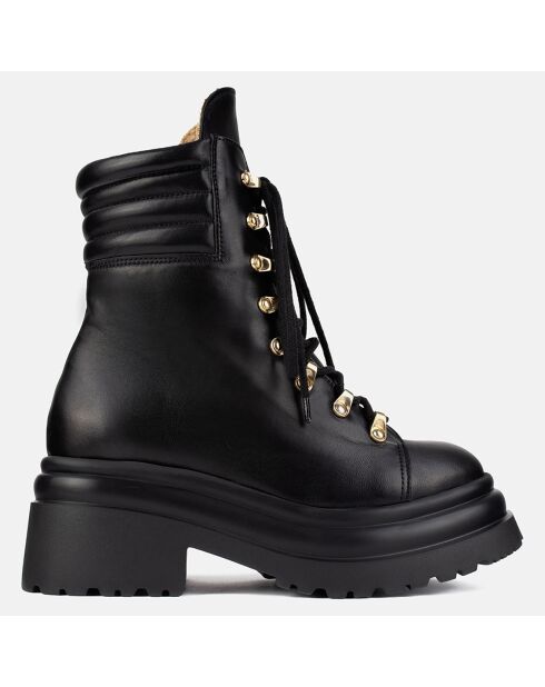 Boots en Cuir To Be No. 1 noires - Talon 5 cm