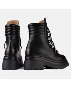 Boots en Cuir To Be No. 1 noires - Talon 5 cm