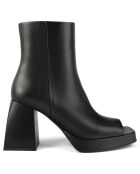 Bottines en Cuir Through The Night noires - Talon 9 cm