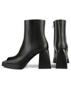 Bottines en Cuir Through The Night noires - Talon 9 cm