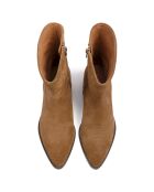 Bottines en Velours de Cuir Wild West Walkers marron